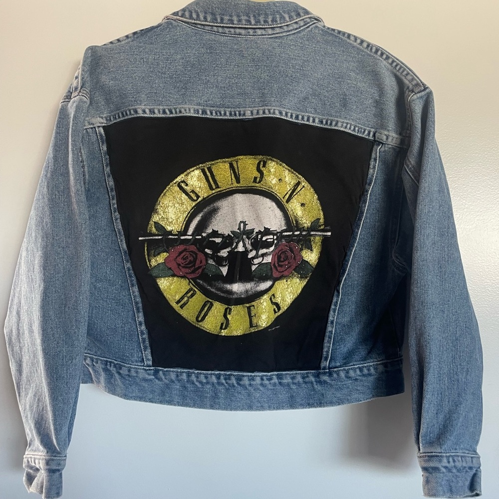 Custom Vintage Guns & Roses Jean Jacket